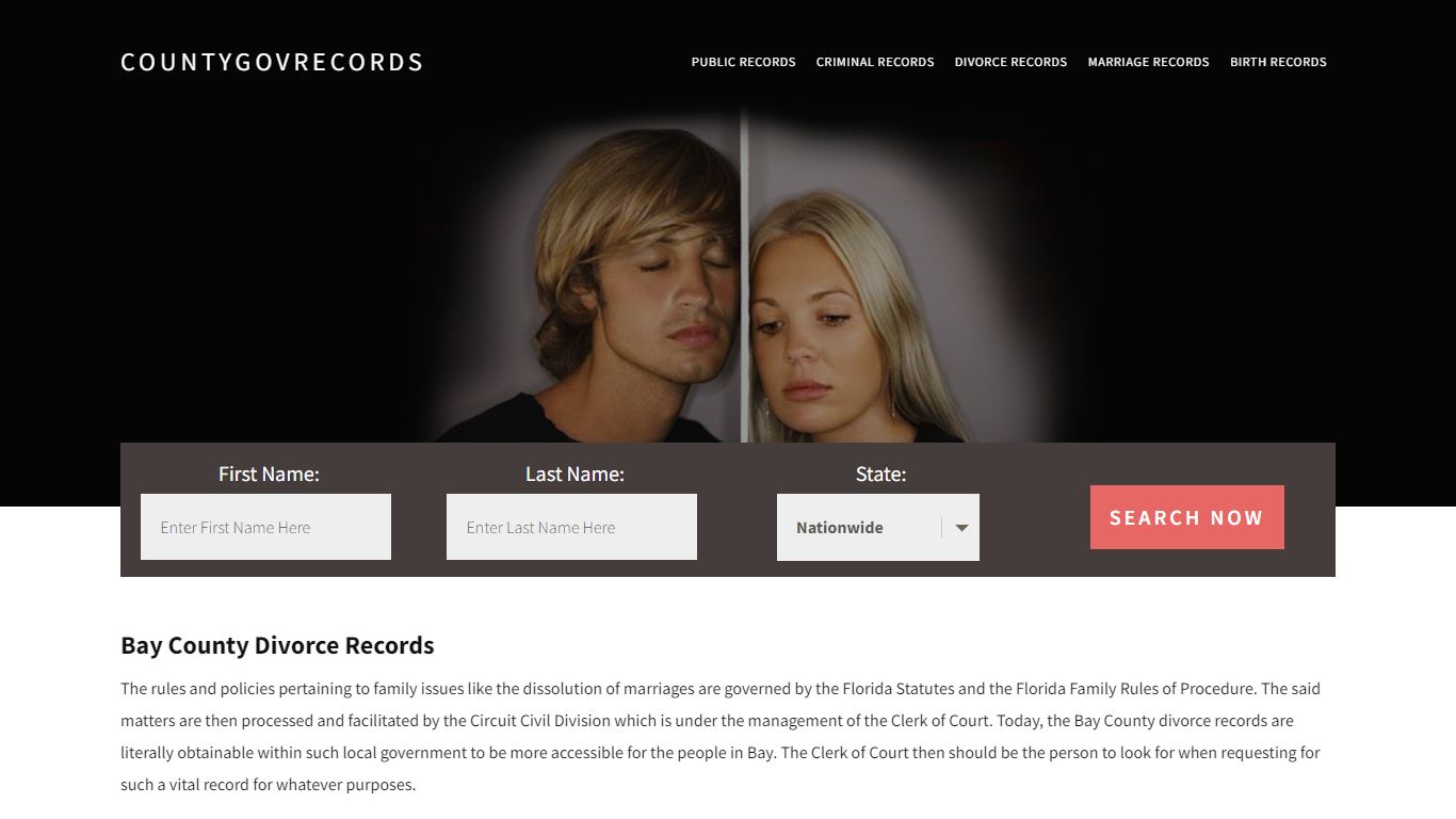 Bay County Divorce Records | Enter Name and Search|14 Days Free
